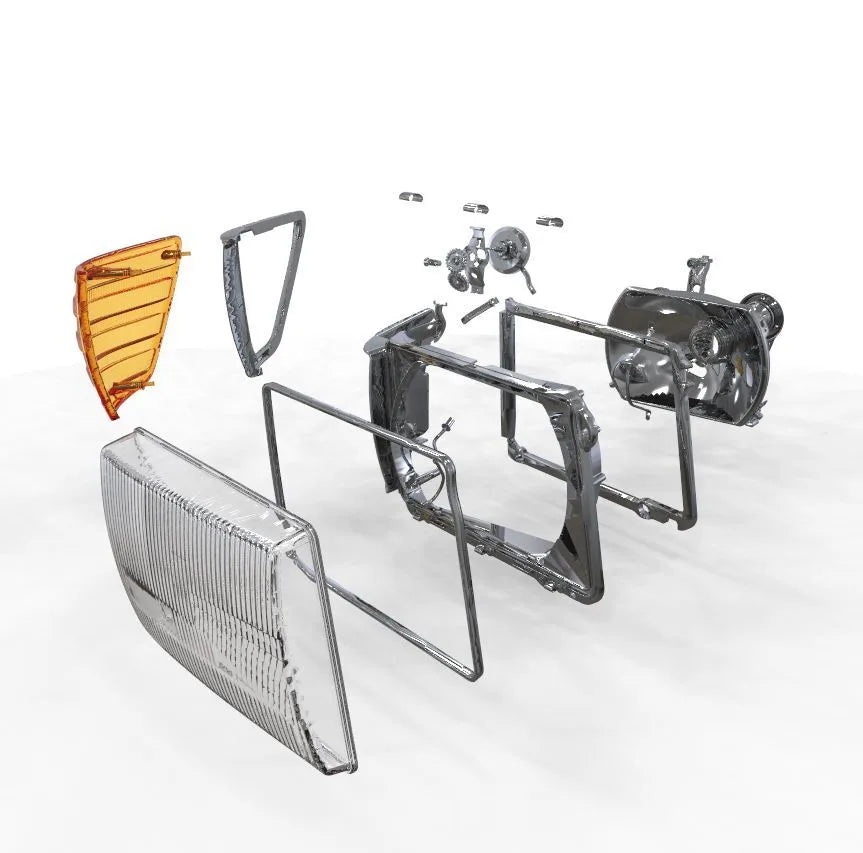 Perfekte Beleuchtung für Ihren Mercedes R107: ClassParts Scheinwerfer im Detail